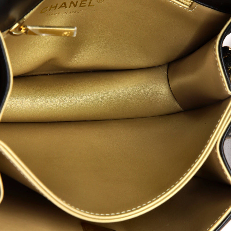 Chanel Crystal Geometric Frame Cc Flap