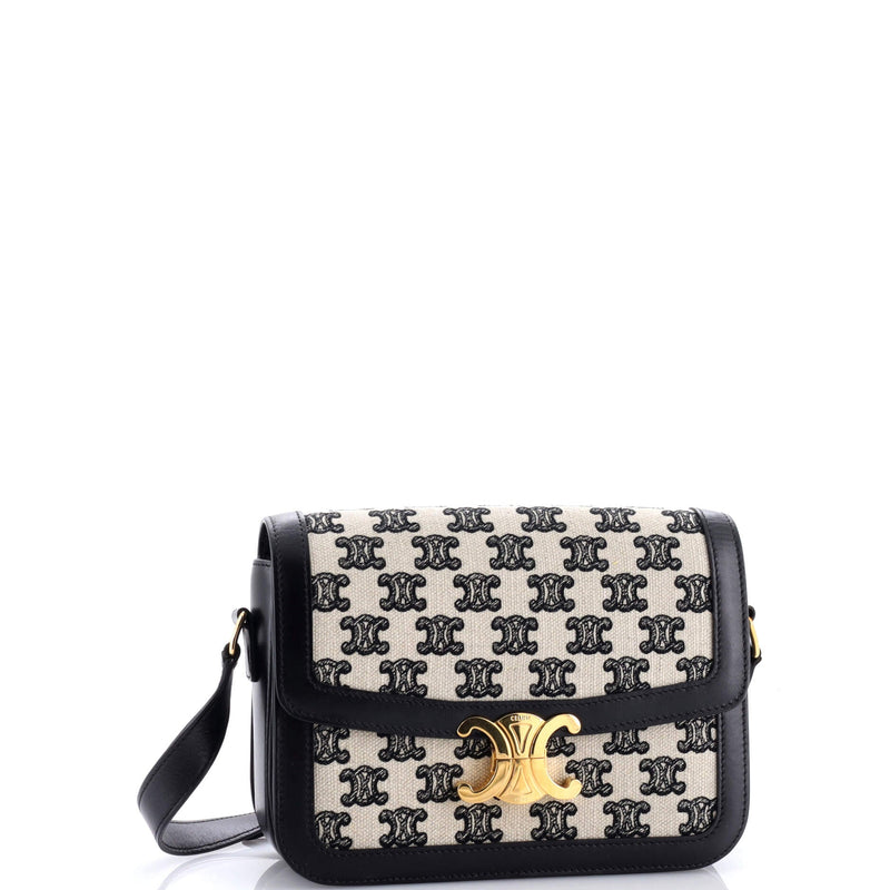 Celine Triomphe Shoulder Bag Canvas