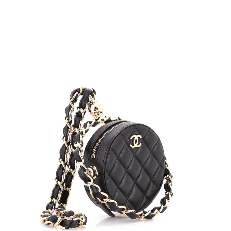 Chanel Frame Chain Around Round Clutch