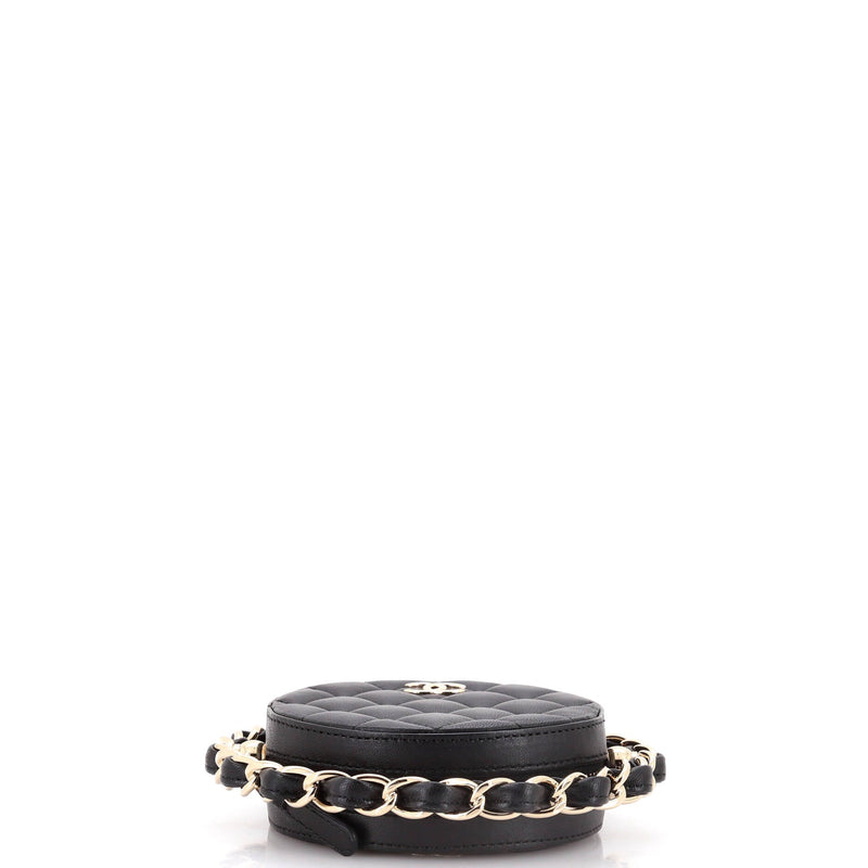 Chanel Frame Chain Around Round Clutch