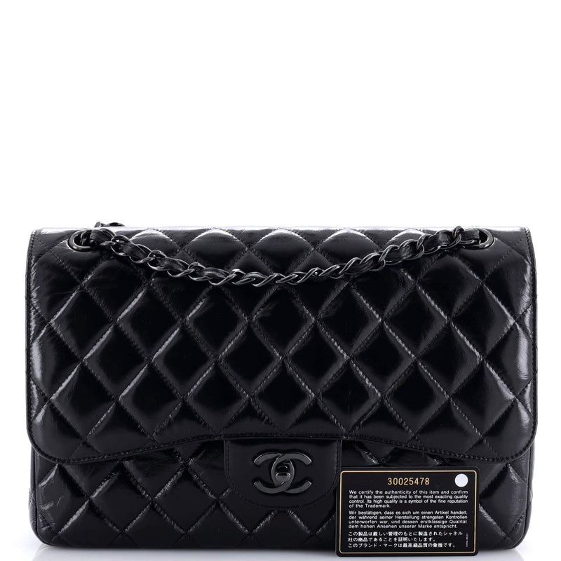 Chanel So Black Classic Double Flap Bag