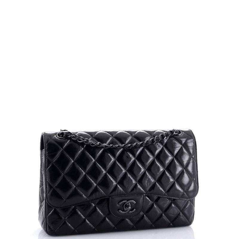 Chanel So Black Classic Double Flap Bag