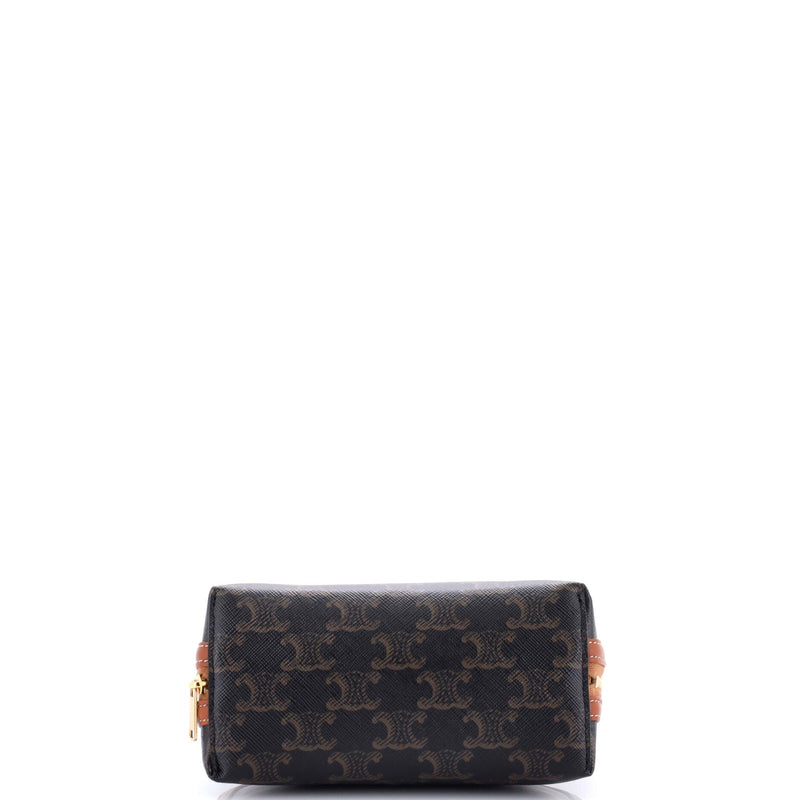 Celine Zip Around Chain Clutch Triomphe