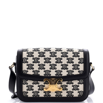 Celine Triomphe Shoulder Bag Canvas