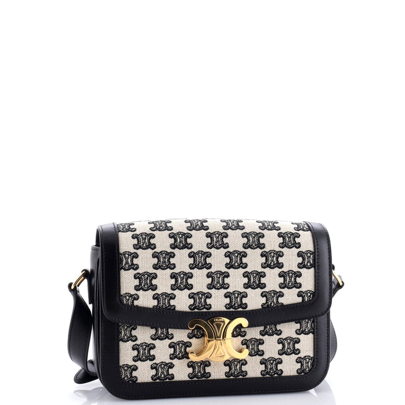 Celine Triomphe Shoulder Bag Canvas