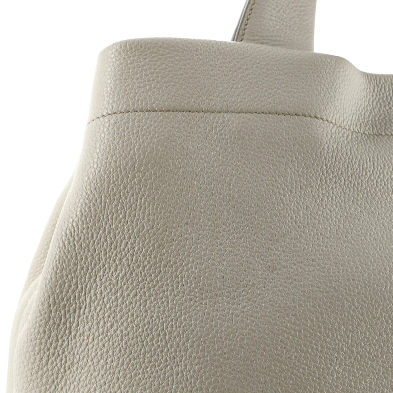 Prada Logo Tote Perforated Leather