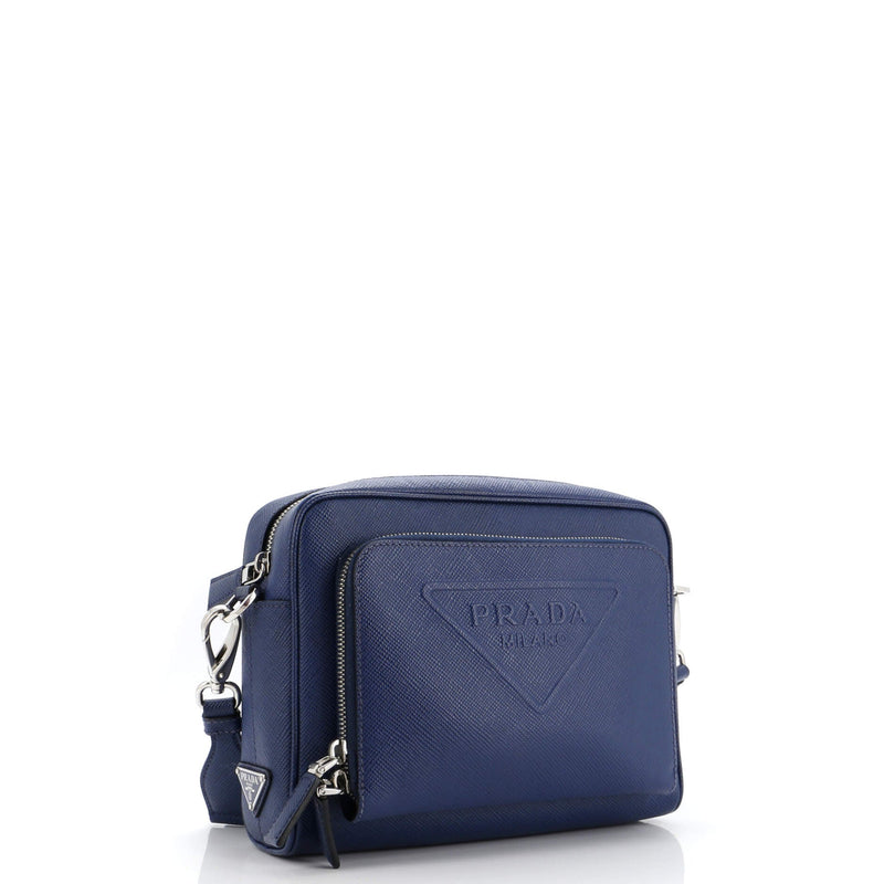Prada Triangle Logo Messenger Bag