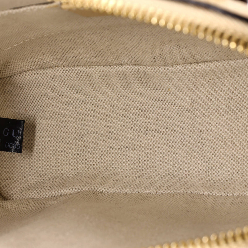 Gucci Horsebit Top Handle Bag Leather
