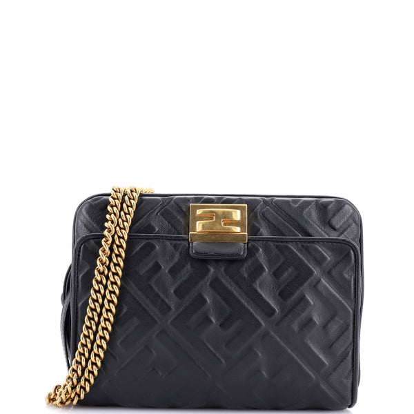 Fendi Upside Down Bag Zucca Embossed