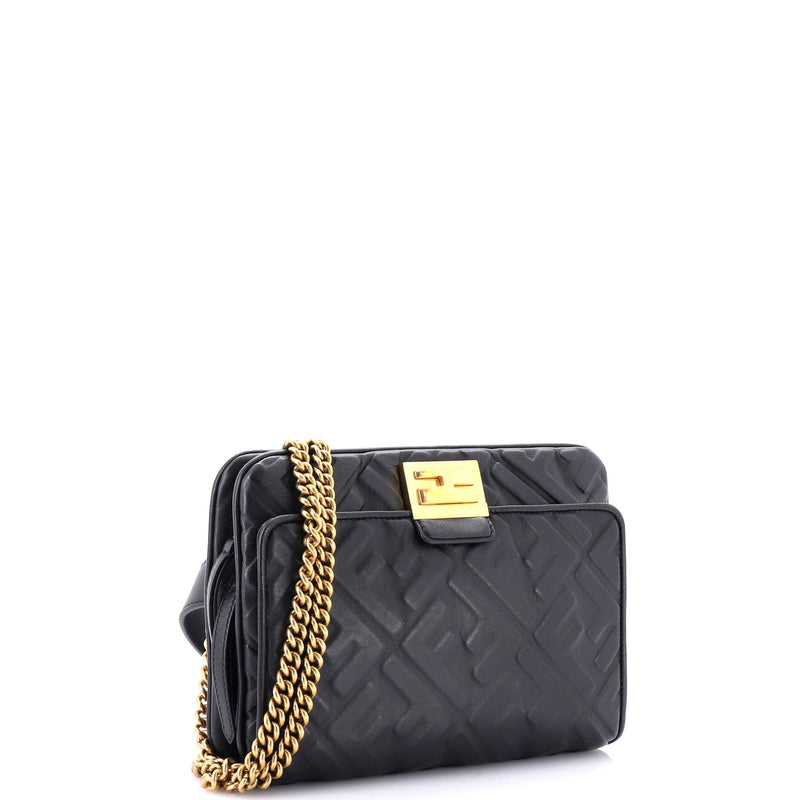 Fendi Upside Down Bag Zucca Embossed