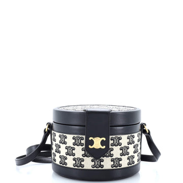 Celine Tambour Bag Triomphe Canvas