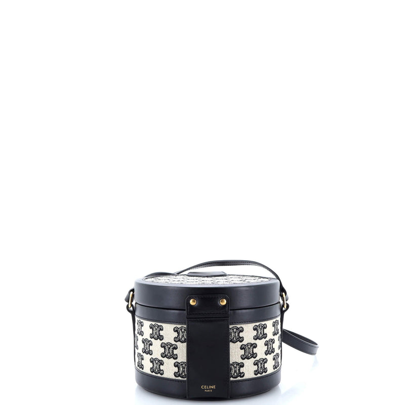 Celine Tambour Bag Triomphe Canvas
