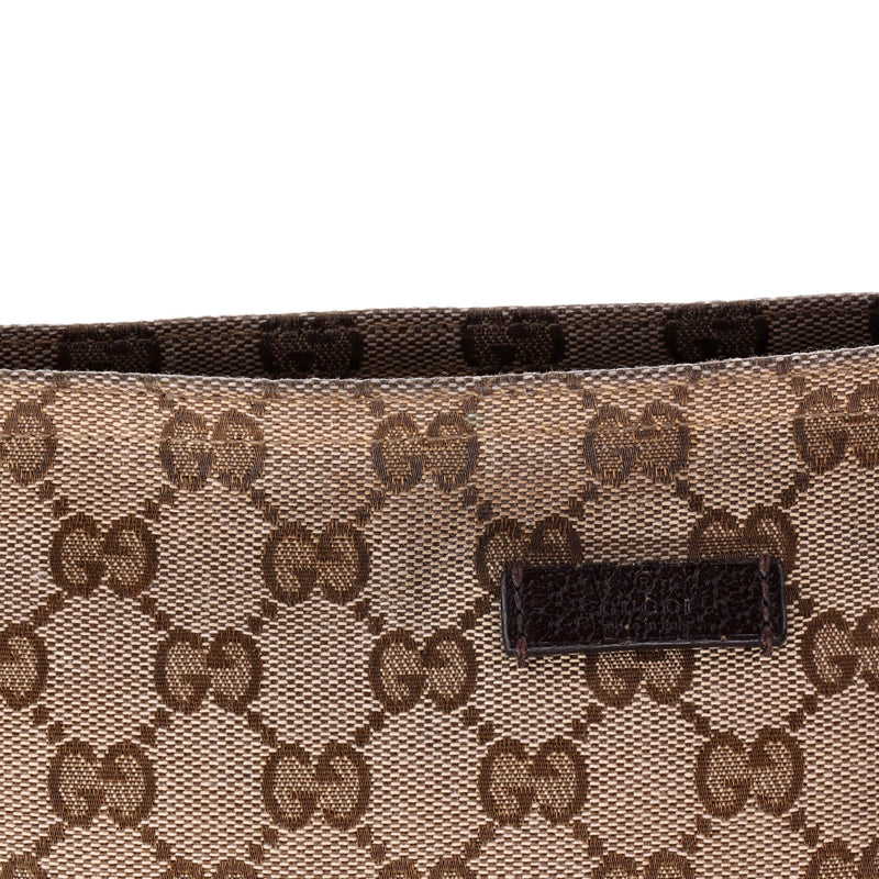 Gucci Web Strap Messenger Bag Gg Canvas