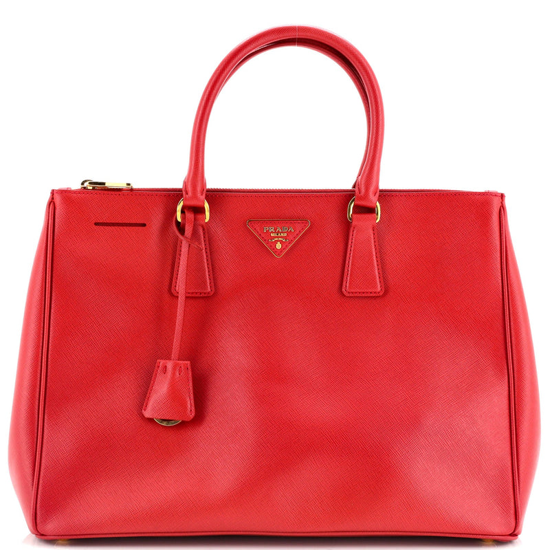 Prada Double Zip Lux Tote Saffiano