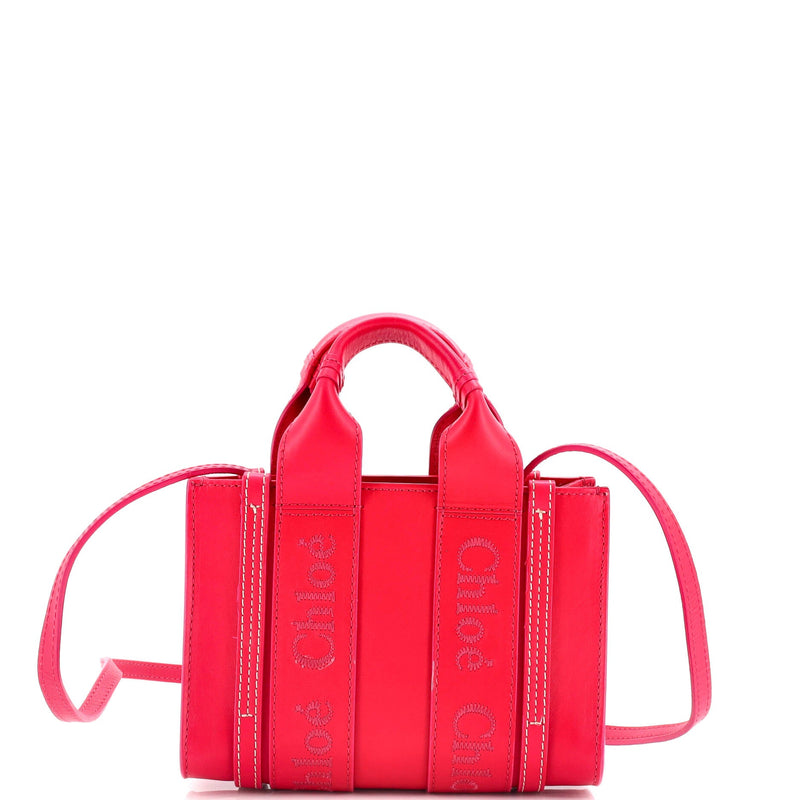 Chloe Woody Convertible Tote Leather