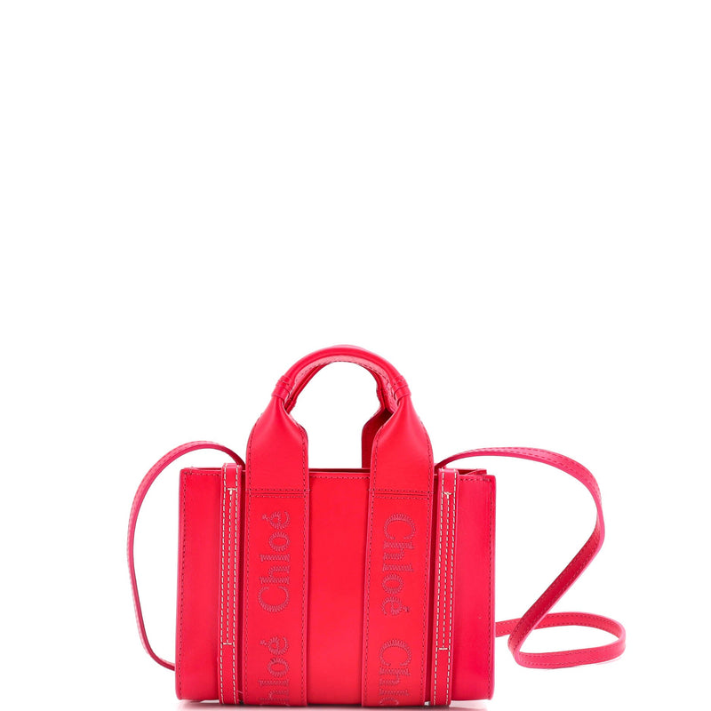 Chloe Woody Convertible Tote Leather