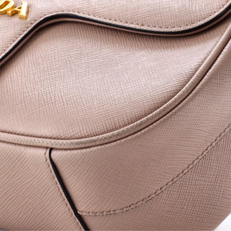 Prada Pattina Flap Shoulder Bag Saffiano