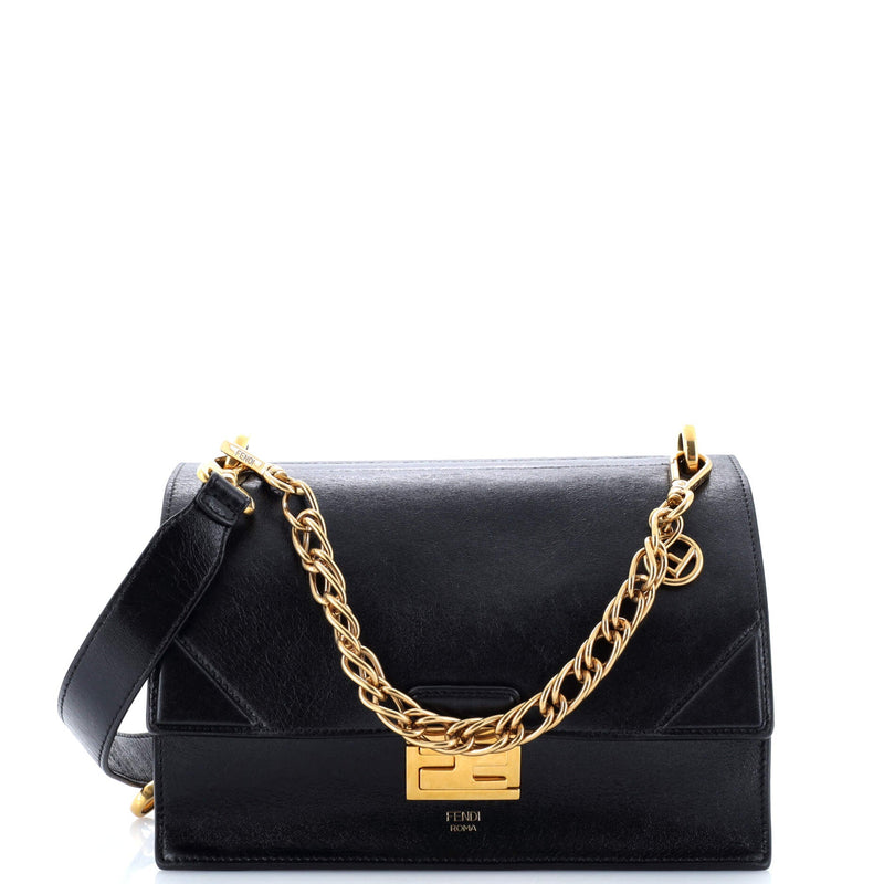 Fendi Kan U Shoulder Bag Leather Medium