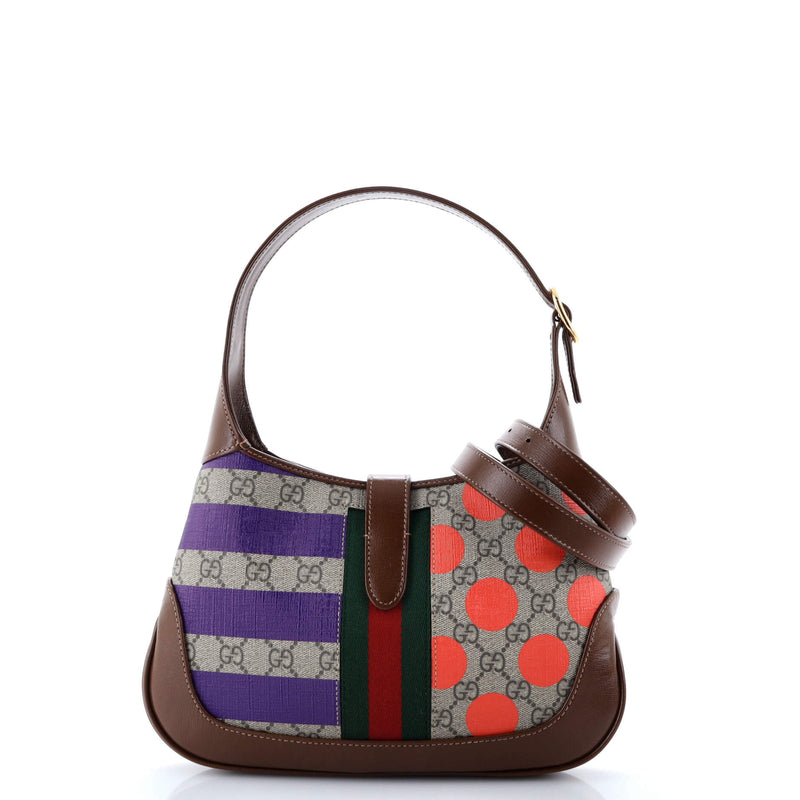Gucci Jackie Hobo Printed Gg Coated
