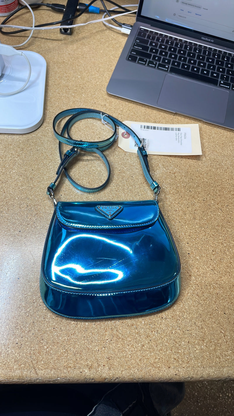 Prada Cleo Flap Shoulder Bag Spazzolato