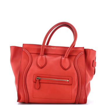 Celine Luggage Bag Smooth Leather Mini