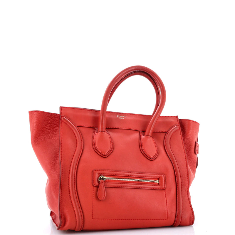 Celine Luggage Bag Smooth Leather Mini