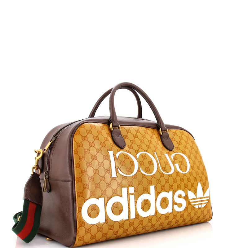 Gucci X Adidas Duffle Bag Gg Coated