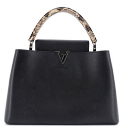 Louis Vuitton Capucines Bag Leather With