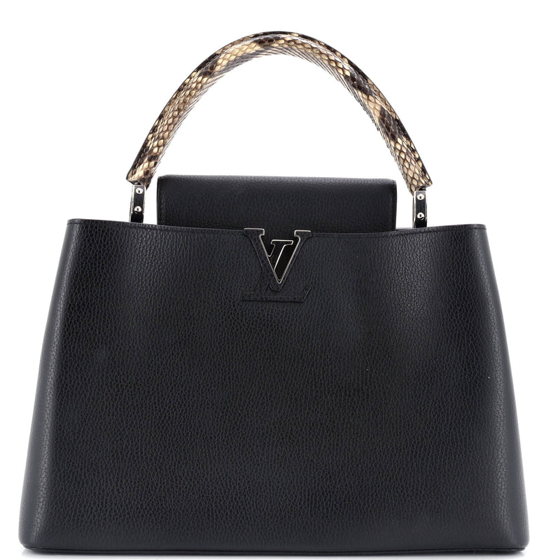 Louis Vuitton Capucines Bag Leather With