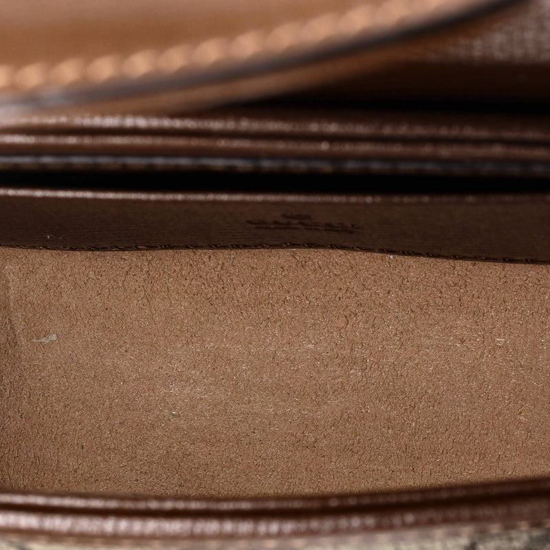 Gucci Horsebit Flap Wallet With Strap Gg