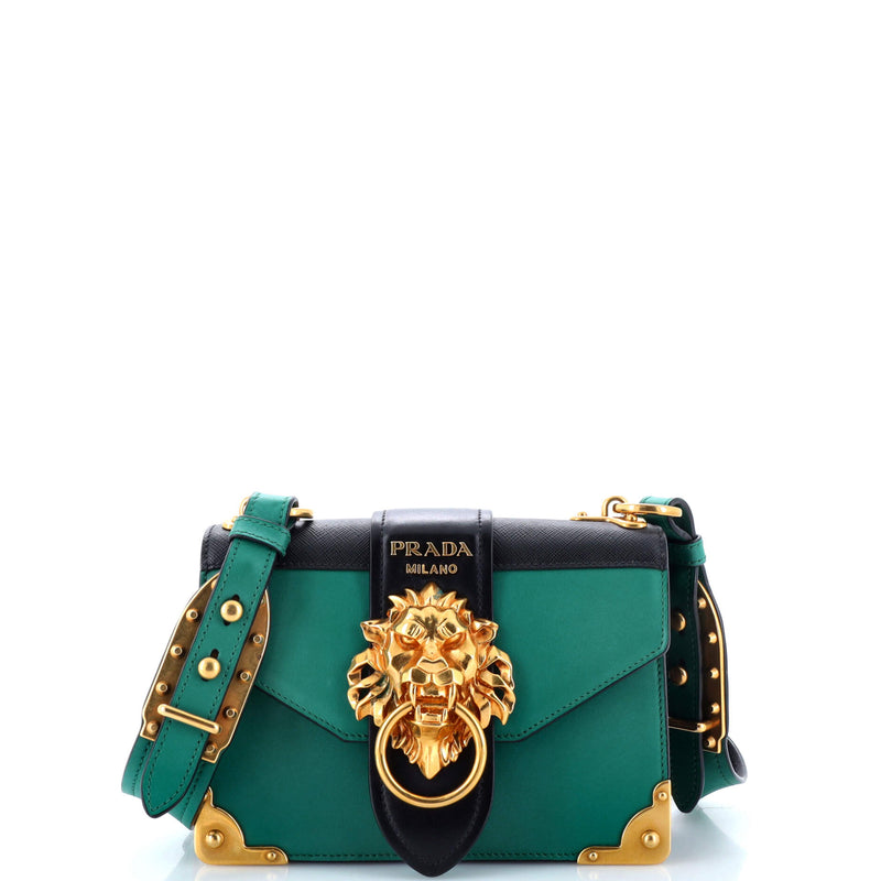 Prada Animalier Cahier Crossbody Bag