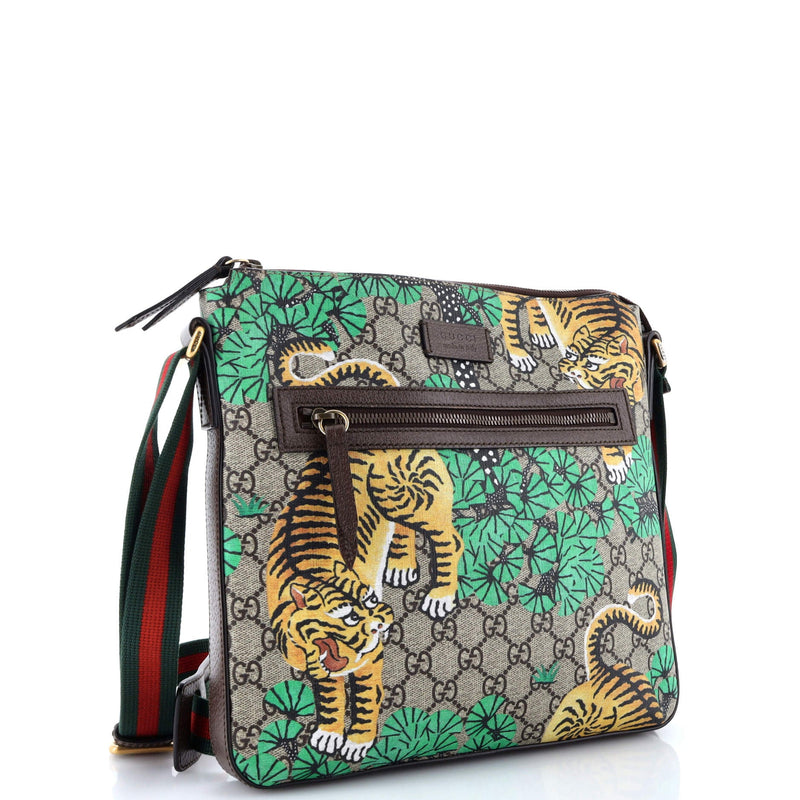 Gucci Front Zip Messenger Bengal Print