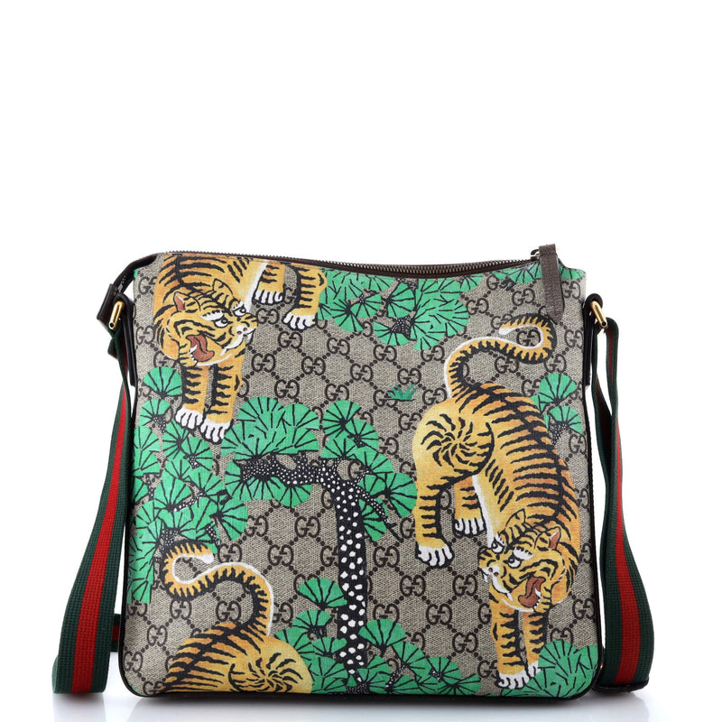 Gucci Front Zip Messenger Bengal Print