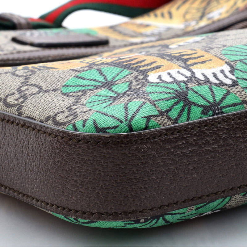 Gucci Front Zip Messenger Bengal Print