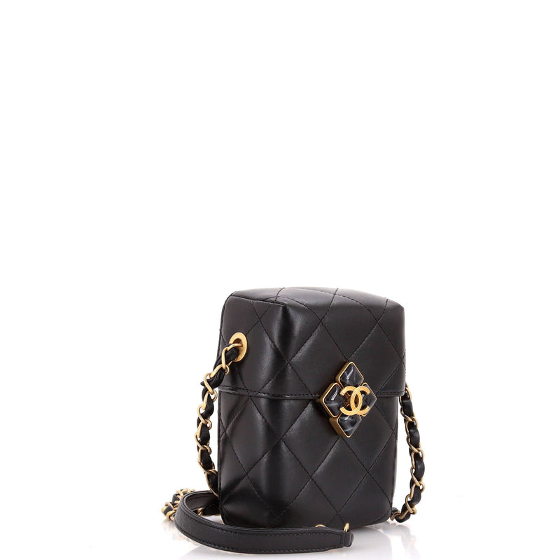 Chanel Diamond Lock Cc Phone Holder