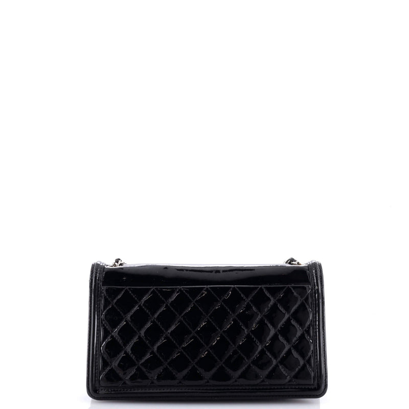 Chanel Boy Brick Flap Bag Striped Patent