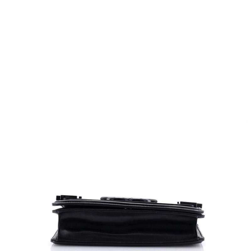 Chanel Boy Brick Flap Bag Striped Patent