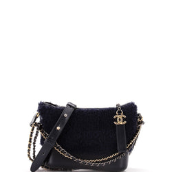 Chanel Gabrielle Hobo Shearling And