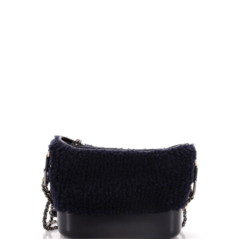 Chanel Gabrielle Hobo Shearling And