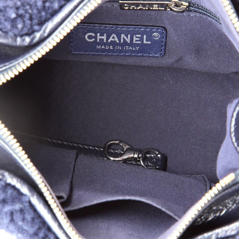 Chanel Gabrielle Hobo Shearling And