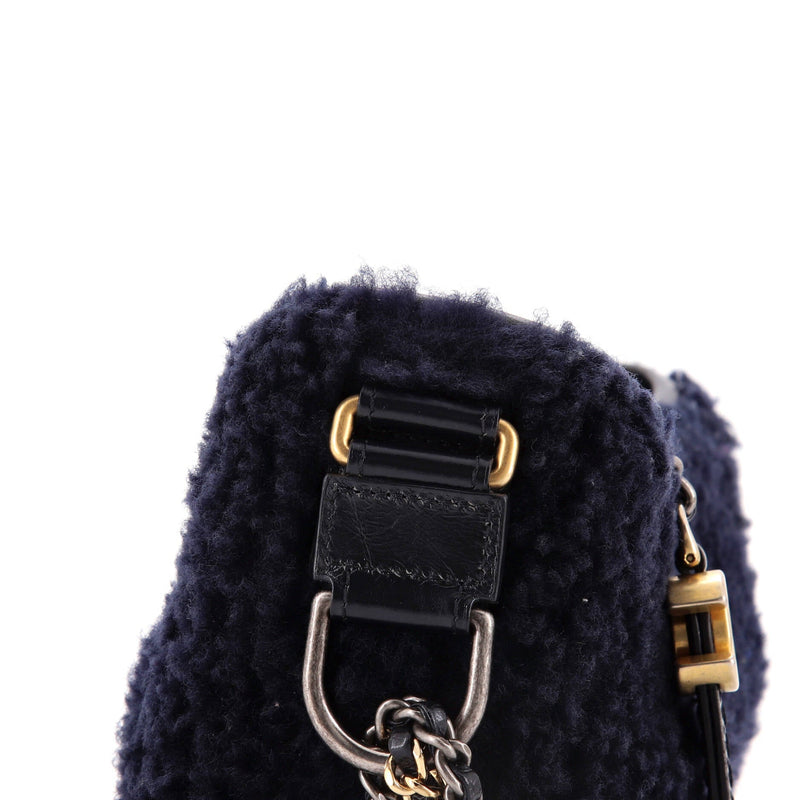 Chanel Gabrielle Hobo Shearling And