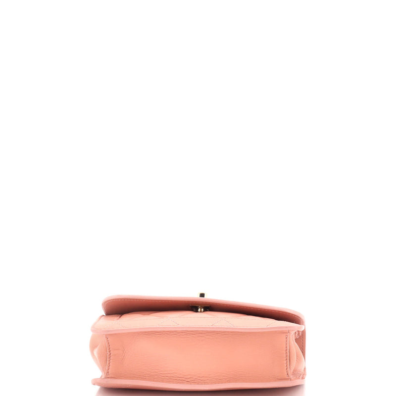 Chanel Cc Front Pocket Flap Bag Stitched