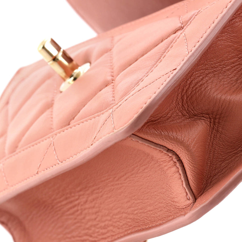 Chanel Cc Front Pocket Flap Bag Stitched