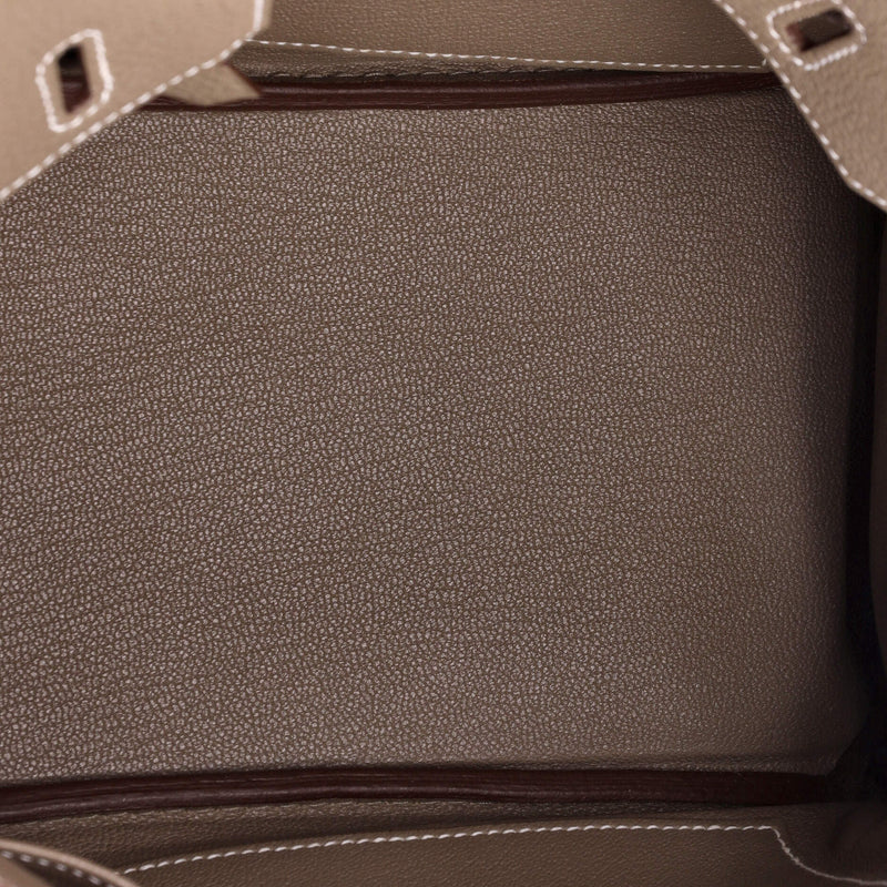 Hermes Birkin Handbag Grey Togo With