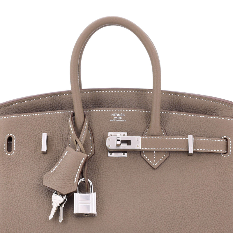 Hermes Birkin Handbag Grey Togo With