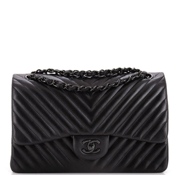 Chanel So Black Classic Double Flap Bag