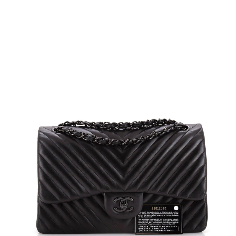 Chanel So Black Classic Double Flap Bag