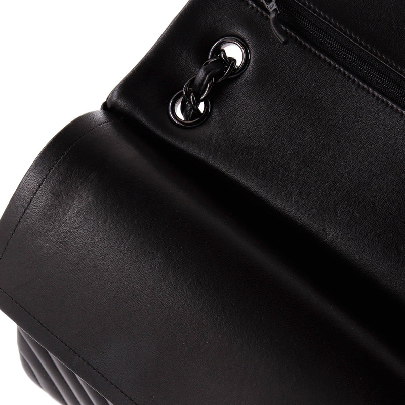 Chanel So Black Classic Double Flap Bag