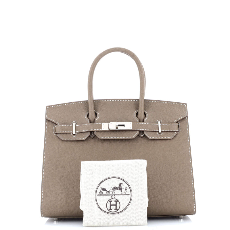 Hermes Birkin Sellier Bag Grey Epsom
