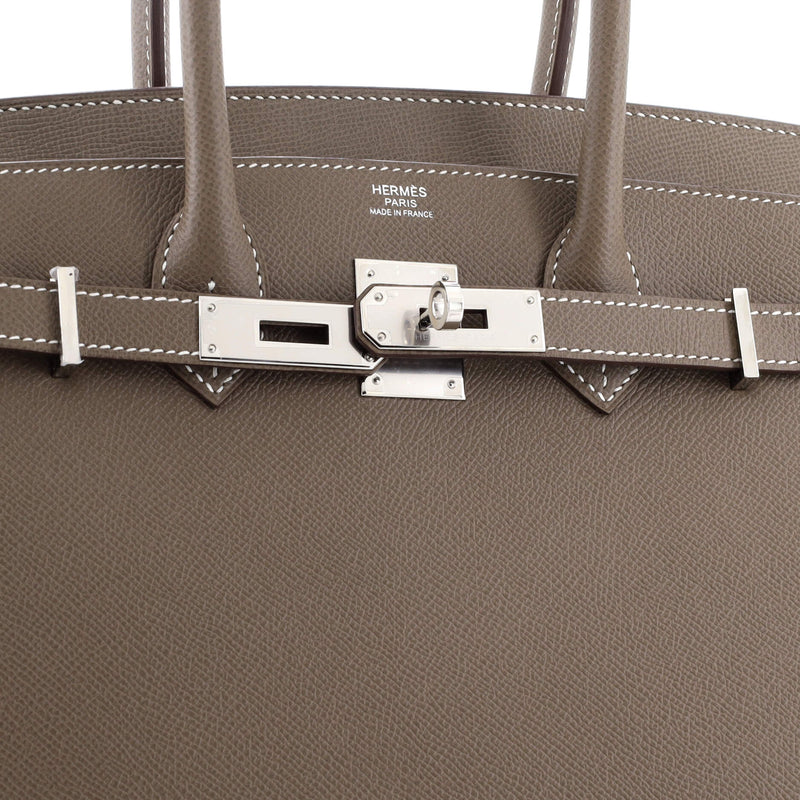 Hermes Birkin Sellier Bag Grey Epsom